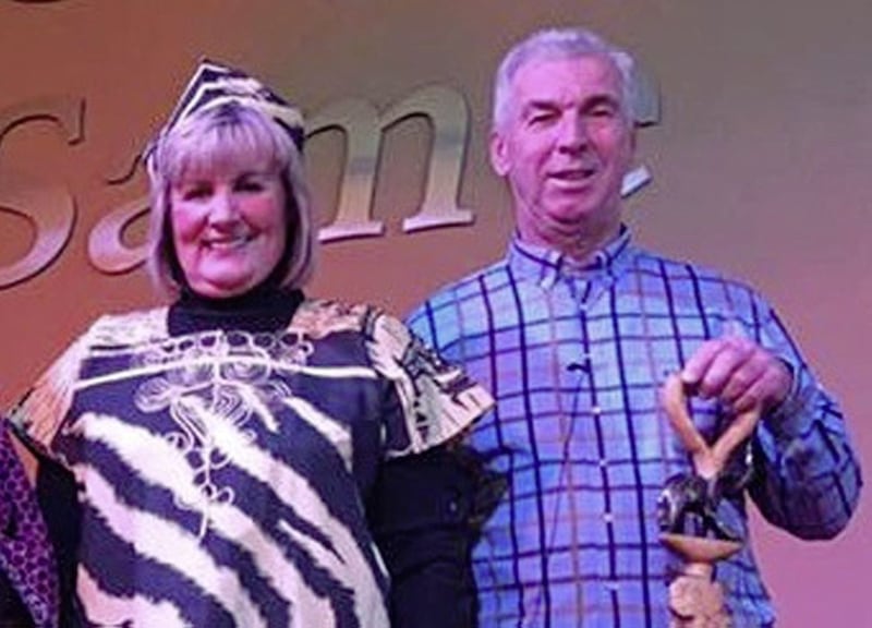 Mildred and Norman Wylie pictured at an event at Elim Pentecostal Church, Armagh 