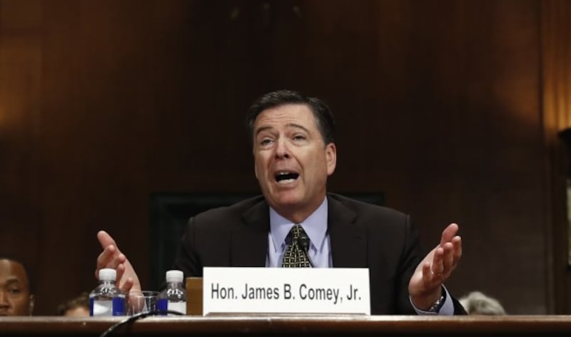 FBI Director James Comey testifies on Capitol Hill 