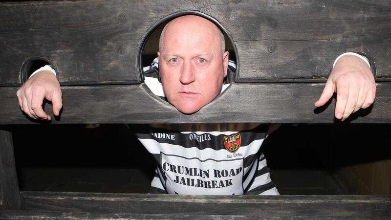 Mickey Madine under lock and key in Crumlin Road Gaol on Friday night