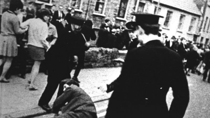 &nbsp;A still from RT&Eacute; footage of the events on October 5 1968