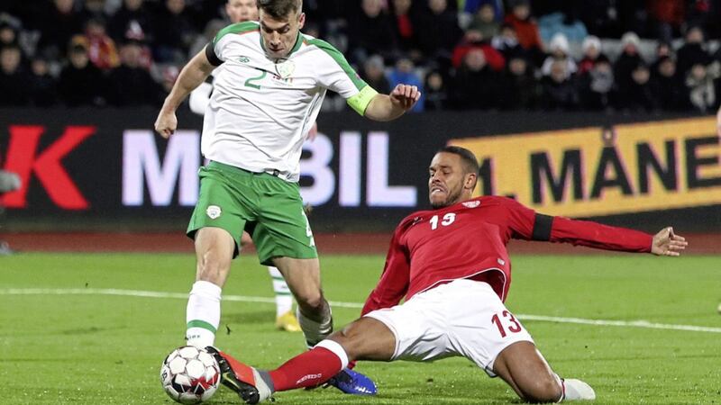 Seamus Coleman in action for the Republic of Ireland