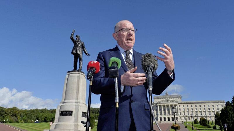 Foreign Affairs Minister Charlie Flanagan has described the cross-party talks aimed at restoring power-sharing as &quot;positive&quot;. File picture by Pacemaker 
