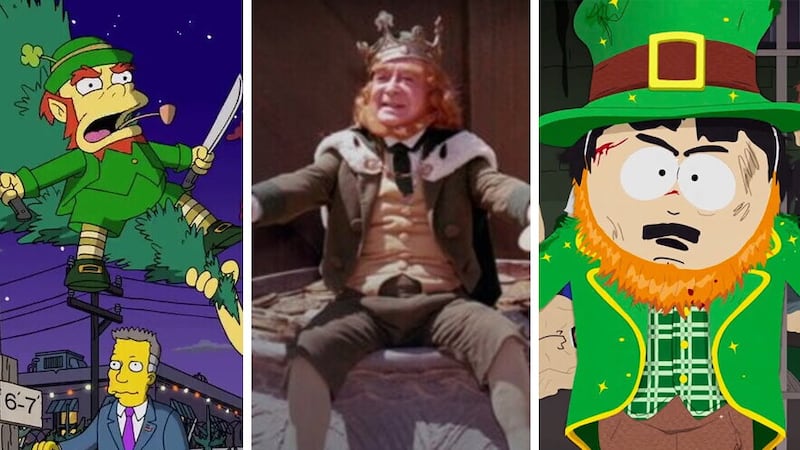 Leprechauns as portrayed in The Simpsons, Darby O'Gill and the Little People and South Park