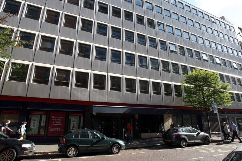 Victor Blease led the NIHE for nearly 14 years, headquarters pictured