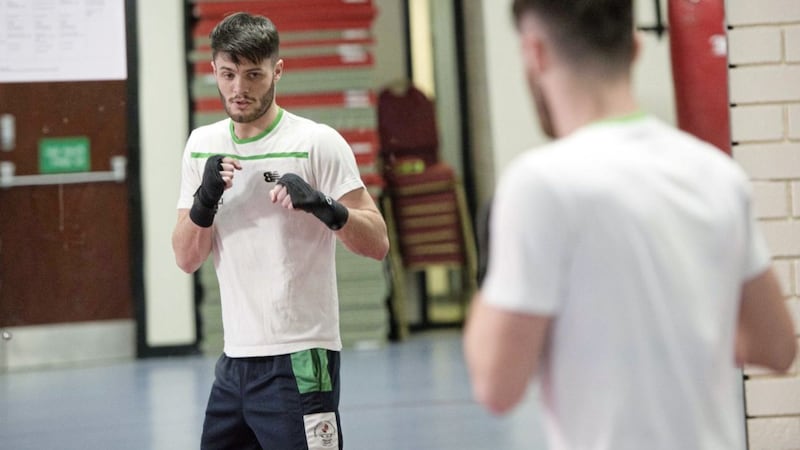 James McGivern looks set for a move up for 63 kilos if he is to chase his dream of boxing at the 2020 Olympic Games in Tokyo. Picture by Mark Marlow 