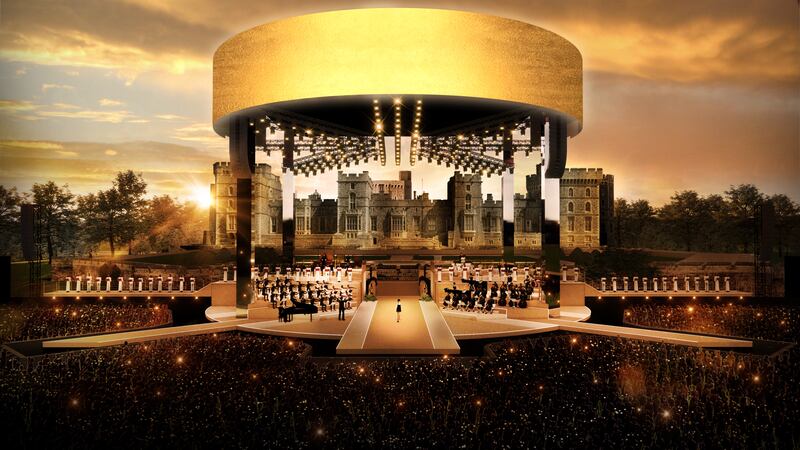2.For the first time ever, the East Terrace of Windsor Castle will host a spectacular live concert that will also be seen in over 100 countries around the world. 