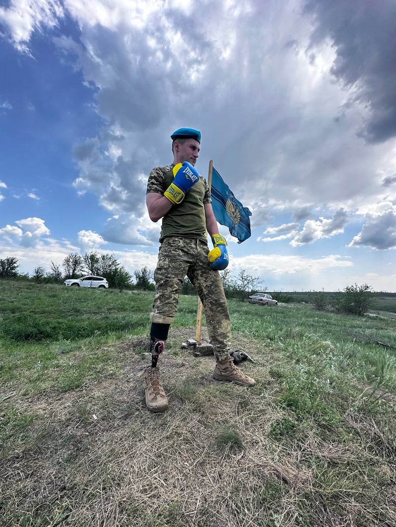 Oleksiy Rudenko is now an instructor in the Ukrainian army