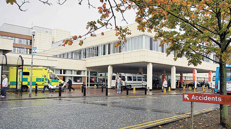 The patient was covered in sewage in Craigavon Area Hospital
