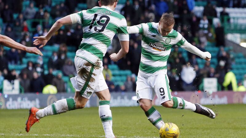 <span style="font-family: Verdana, Arial, Helvetica, sans-serif; font-size: 13.3333px;">Leigh Griffiths scores Celtic's third and final goal in a 3-0 win against Inverness at Parkhead</span>