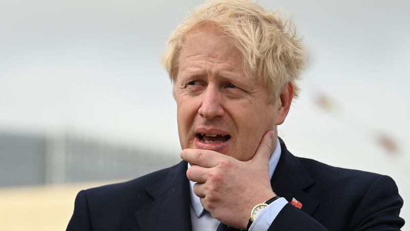 British prime minister Boris Johnson, pictured today at the River Thames during an event to mark London International Shipping Week, said a bridge between Scotland and Northern Ireland would be &quot;very good&quot;&nbsp;