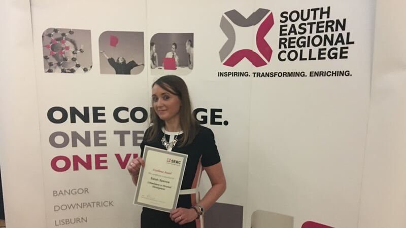 SKILLS DEVELOPMENT: Sarah Spence completed the City &amp; Guilds Level III Diploma also winning a &quot;commitment to personal development&quot; individual award&nbsp;