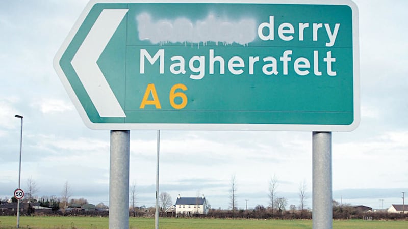 There have been no prosecutions in the past five years for defacing a road sign in Northern Ireland 