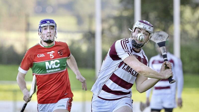 Brian Cassidy has been in fine scoring form for Slaughtneil in their Derry SHC campaign this season Picture: Margaret McLaughlin. 