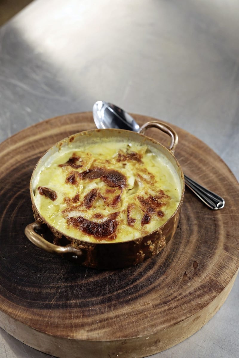 Niall McKenna&#39;s dauphinoise potatoes - a great accompaniment to a traditional Sunday lunch. 