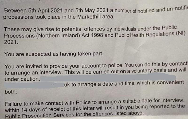 Police have asked some participants to attend for interview 