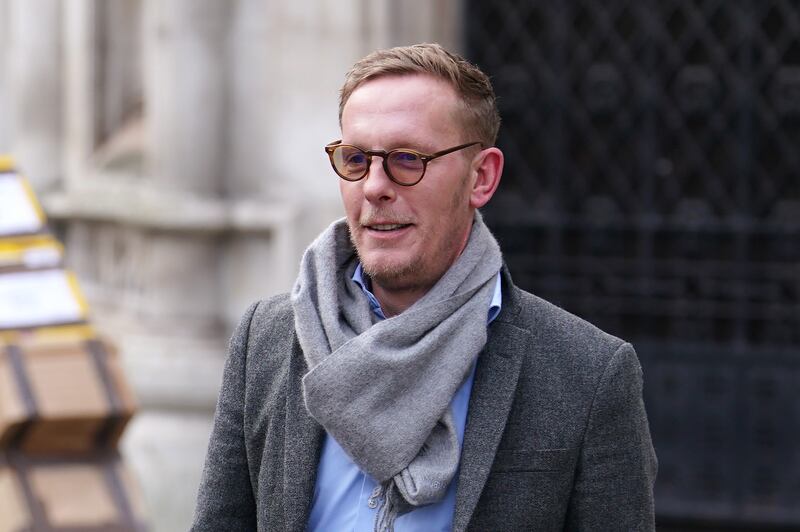 Actor turned campaigner Laurence Fox