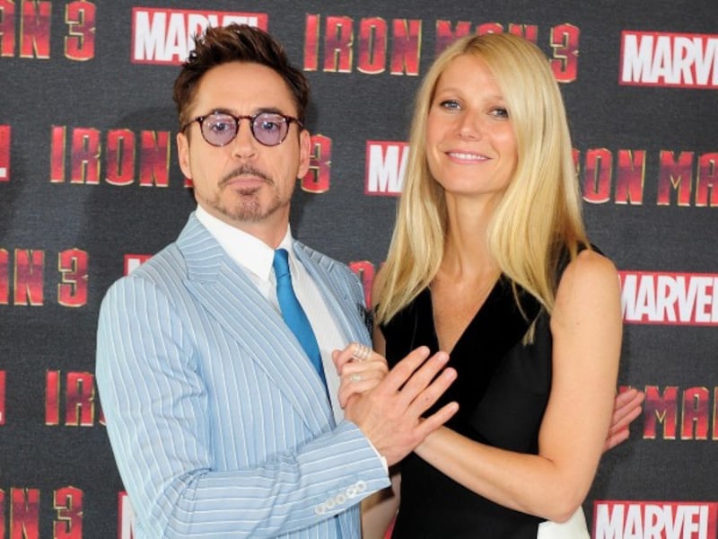 Robert and Gwyneth launch Iron Man 3.