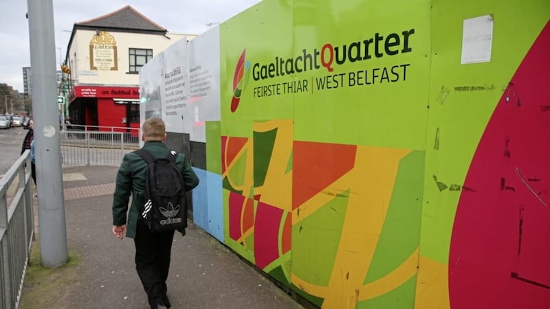 West Belfast is home to the city's Gaeltacht Quarter. Picture by Mal McCann