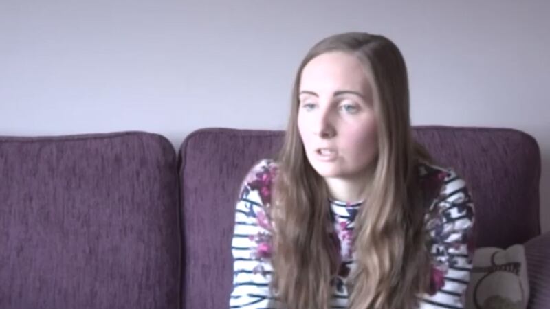 Chloe Hawthorne was threatened at her home in Co Armagh. Picture from BBC
