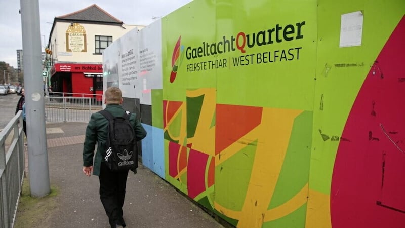 West Belfast is home to the city's Gaeltacht Quarter. Picture: Mal McCann