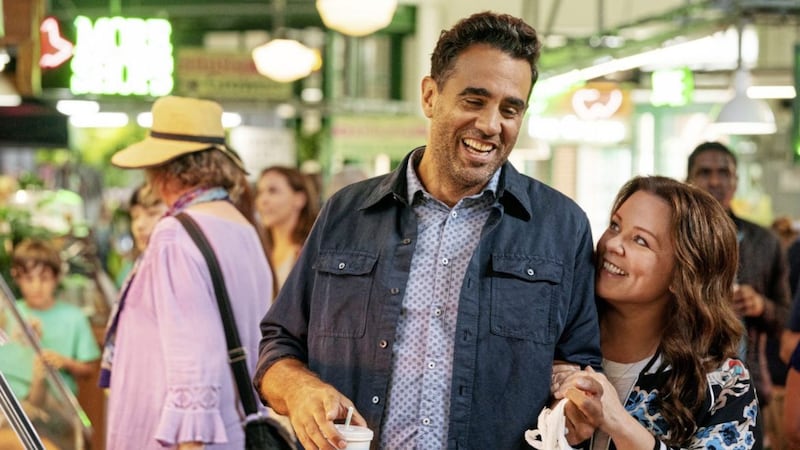 Bobby Cannavale as George and Melissa McCarthy as Carol Peters in Superintelligence 