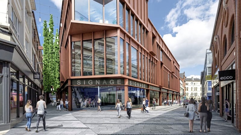 Artist&#39;s impression of &#39;The Keep&#39; development on Belfast&#39;s Castle Lane, which is due to be completed next year. 