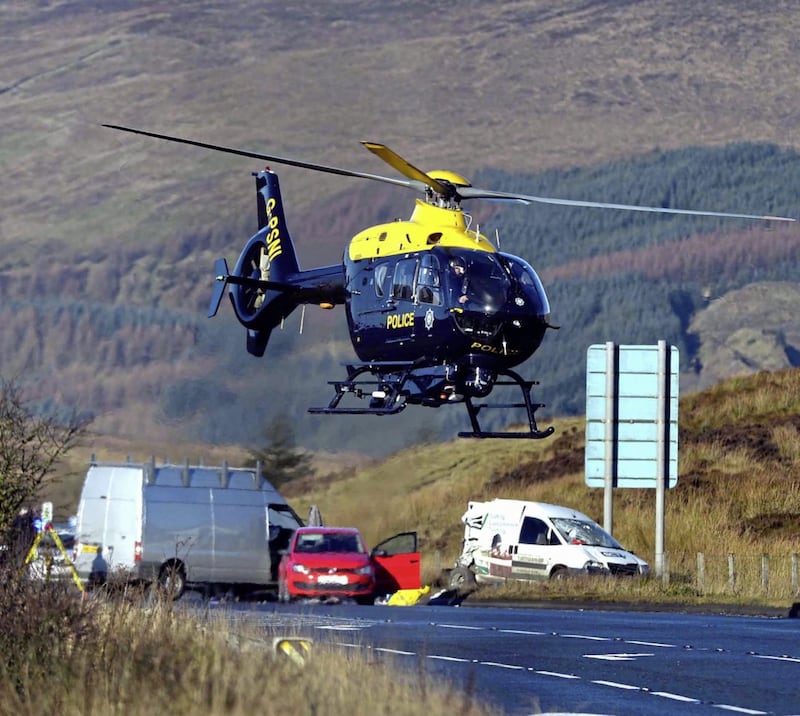 A man and woman remain in hospital following the crash. Picture by Colm Lenaghan/Pacemaker Press 