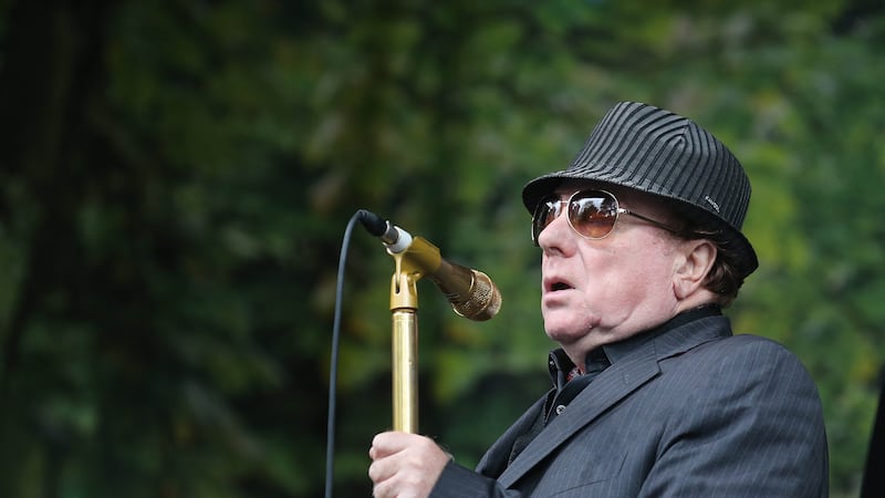 Van Morrison performing in Cyprus Avenue, Belfast