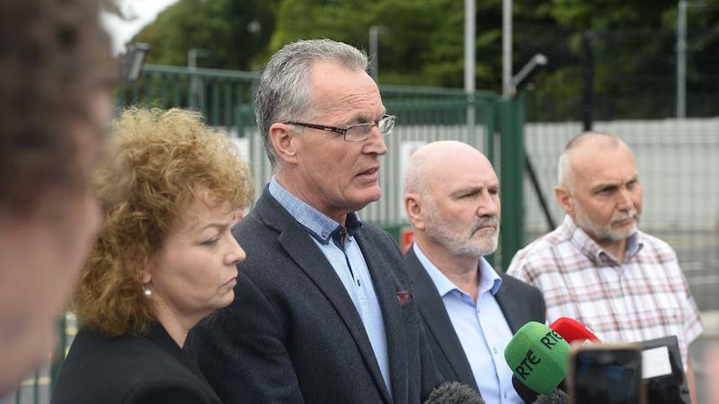 Gerry Kelly after a meeting with Chief Constable on Sunday 