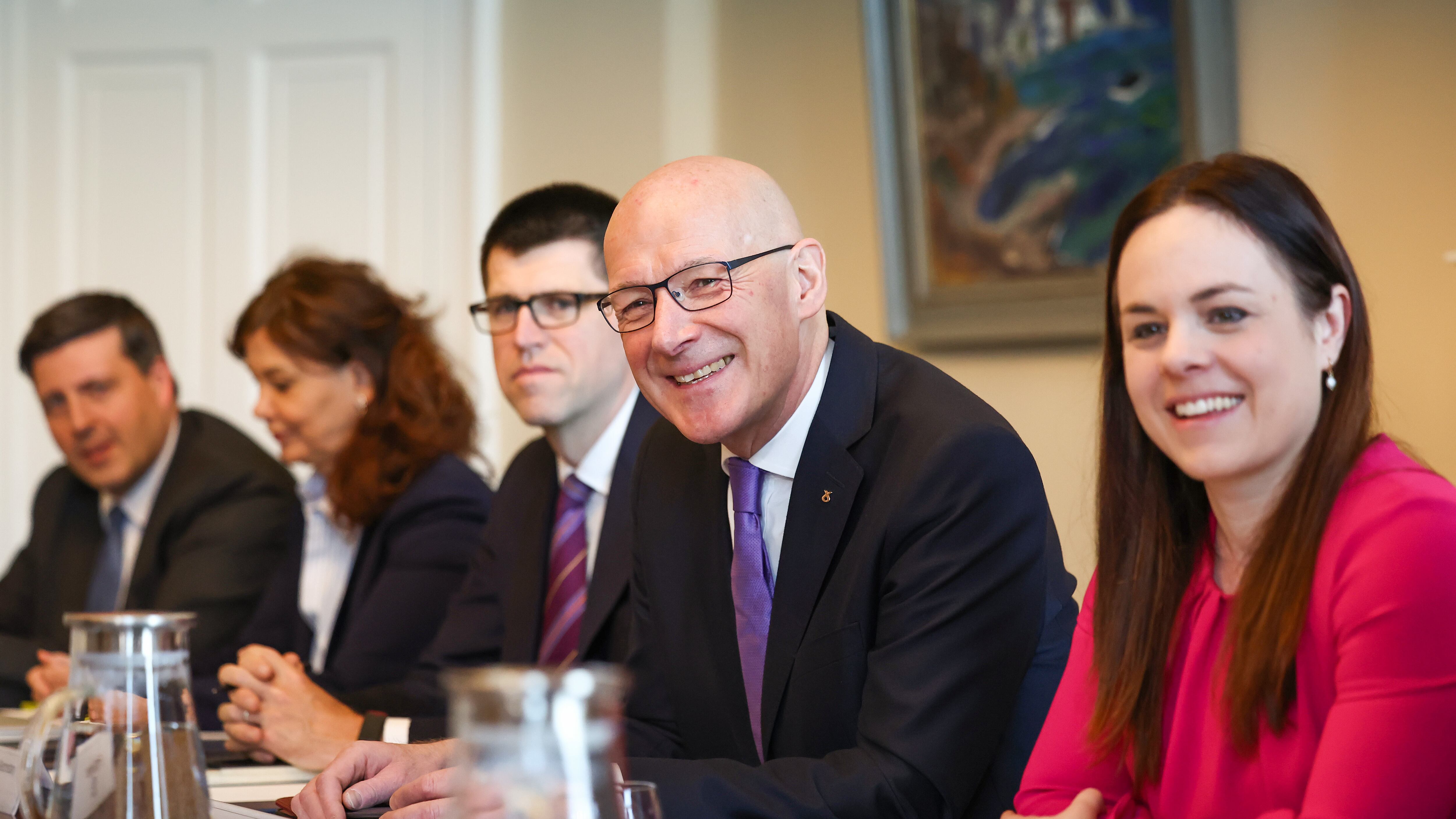 First Minister John Swinney has chaired his first cabinet meeting