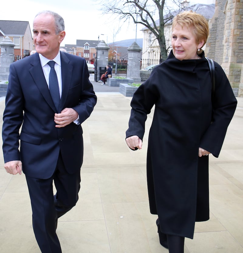 Former Irish president Mary McAleese with her husband Martin