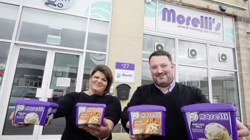 Morelli siblings, Arnaldo (Managing Director) and Daniela (Sales and Marketing Director) celebrate the firm moving into Tesco Ireland stores 