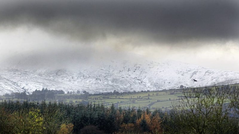 The first winter snow of the year on hills close to Maghera, Co Derry. Picture by Margaret McLaughlin 