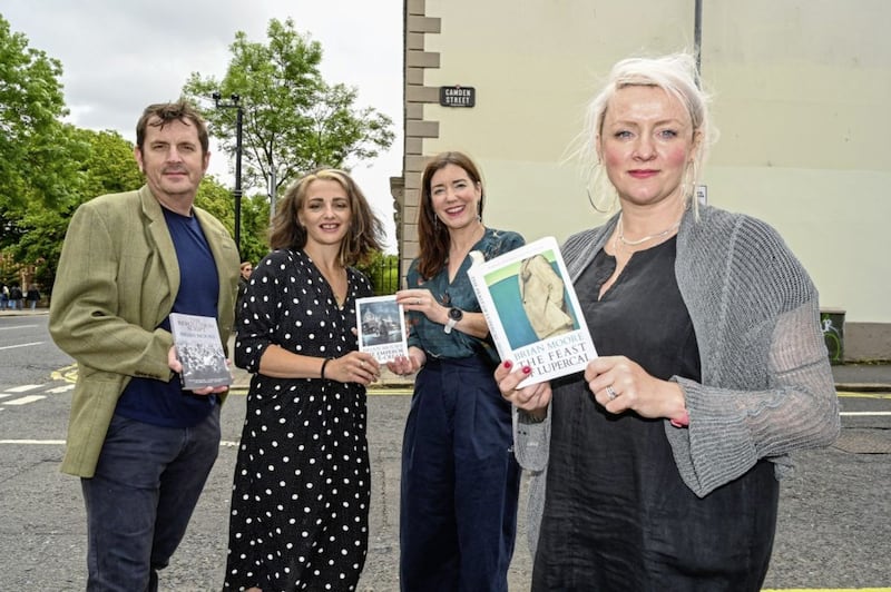 Hugh Odling Smee, Vittoria Cafolla, Mary Lindsay and Caoileann Curry-Thompson launching the Lonely Passions festival. Picture by Simon Graham 