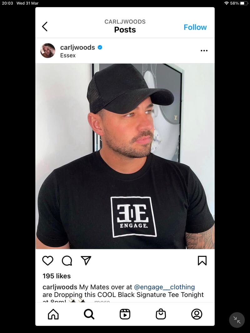 Carl Woods’ Instagram posts banned for failing to include ad disclosure