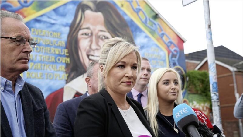 Sinn F&eacute;in&#39;s Michelle O&#39;Neill said the parties &quot;still have a mountain to climb&quot; to restore power-sharing. Picture by Hugh Russell 
