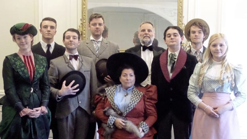 The cast of At Home with Oscar Wilde, the centrepiece of this years A Wilde Weekend 