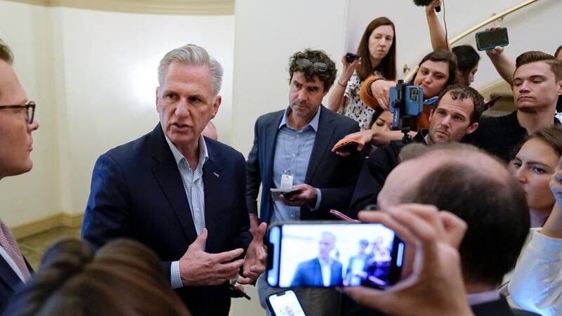 House Speaker Kevin McCarthy said he spoke to President Joe Biden about the agreement which could be voted on in the House and Senate next week (Patrick Semansky/AP)