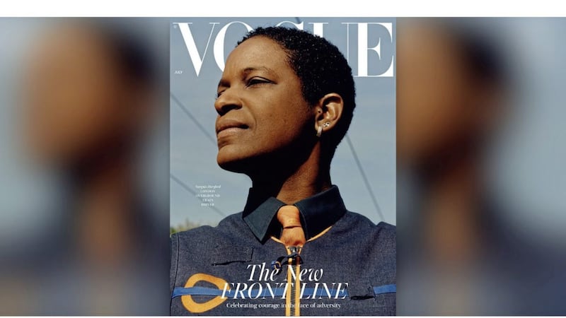 Garments made by Fivemiletown-based Cooneen Group feature on the cover of this month&#39;s Vogue magazine 