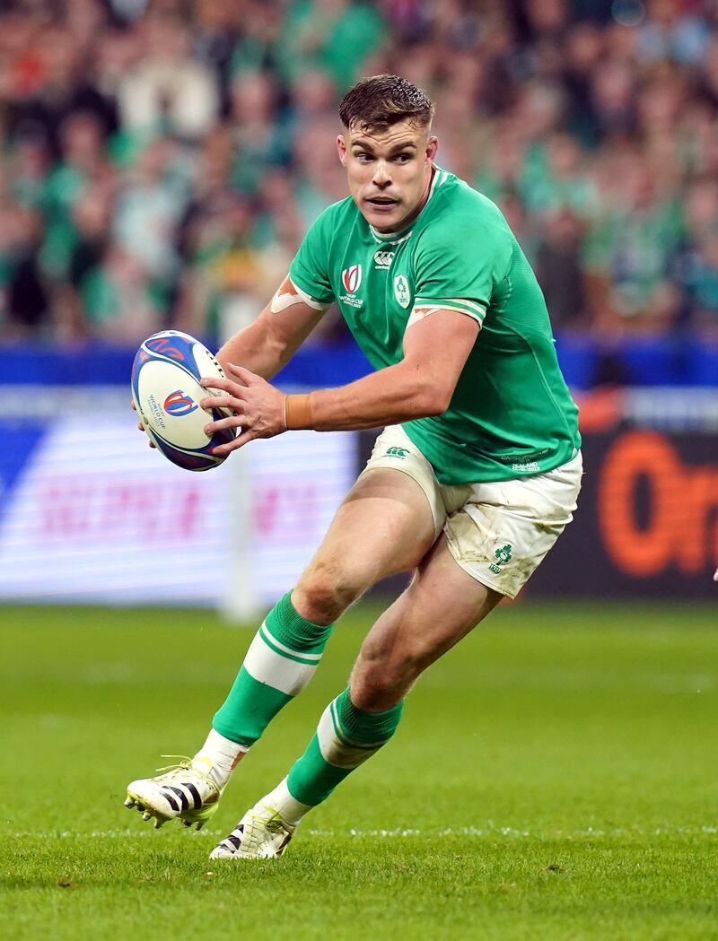 Garry Ringrose sat out Ireland’s round-one win in France