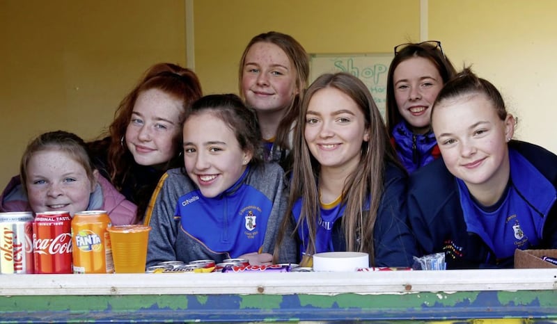 The tuck shop at O'Donovan Rossa is well staffed for the recent Gaelic for Mothers &amp; Others tournament&nbsp;