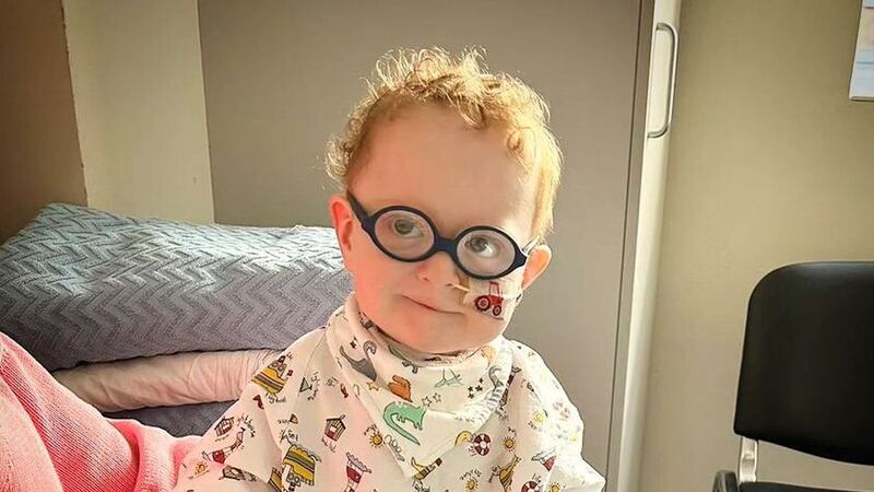 Leo Moley just before he underwent heart surgery in Dublin. Picture by the Moley family