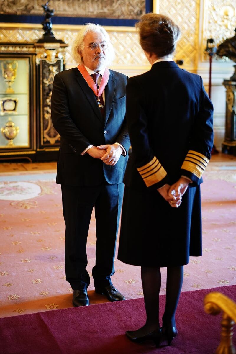 Paul Greengrass is made a CBE (Commander of the Order of the British Empire) by the Princess Royal at Windsor Castle