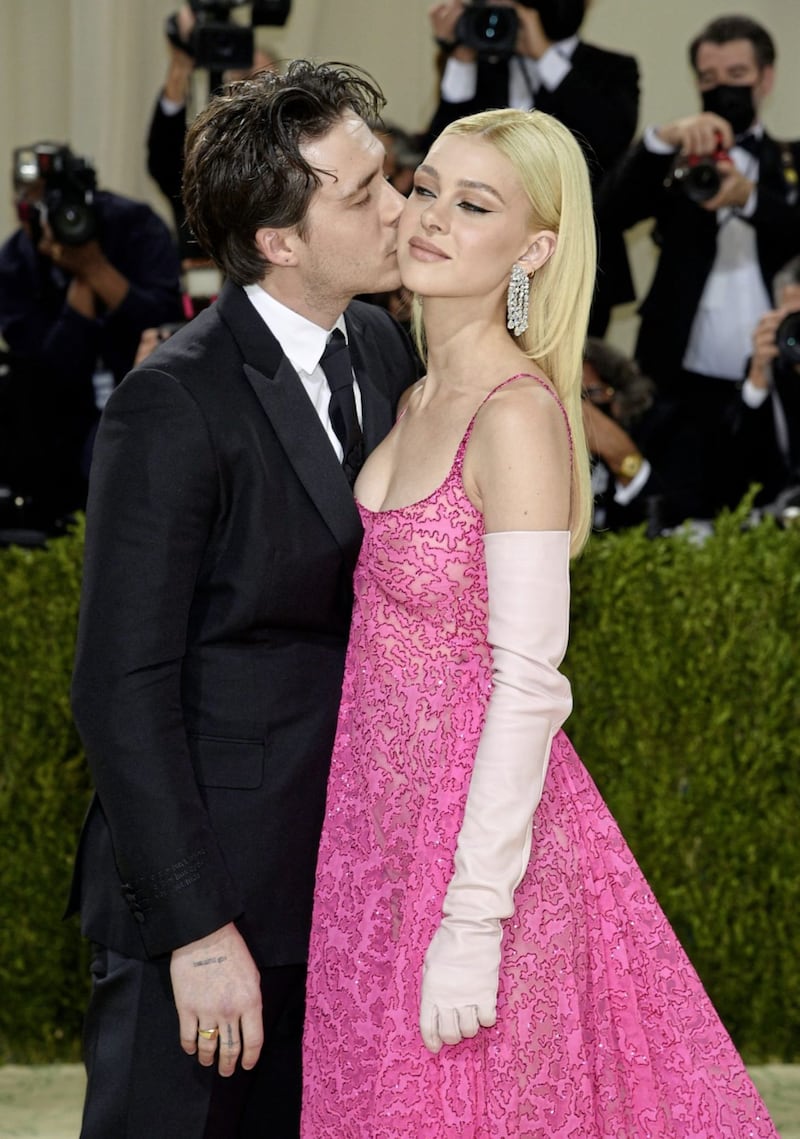 Brooklyn Beckham, left, and Nicola Peltz at the Met Gala. Picture by&nbsp;Evan Agostini/Invision/AP