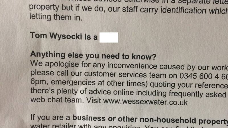 The company has since apologised for the mis-worded letters.