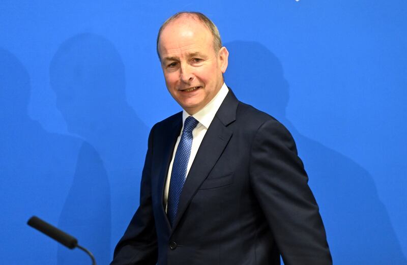 Tanaiste Micheal Martin during a press conference