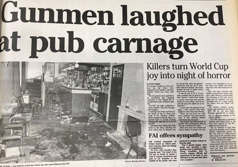 The Heights Bar in Loughinisland was attacked by the UVF in retaliation for the killings. 