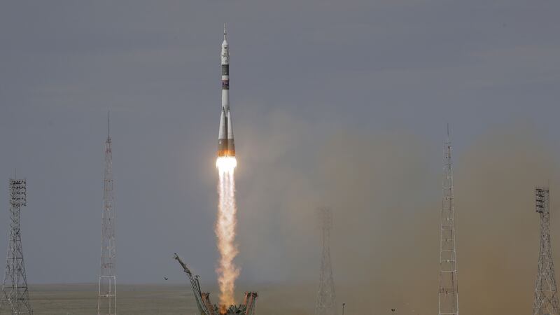 The mission took off from the Russian-leased Baikonur cosmodrome in Kazakhstan.