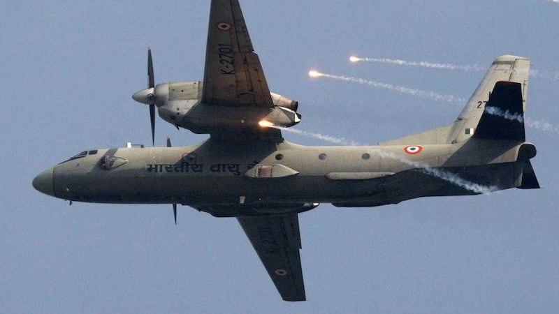 An Indian Air Force&#39;s (IAF) AN-32 transport aircraft PICTURE: Mustafa Quraishi/AP 