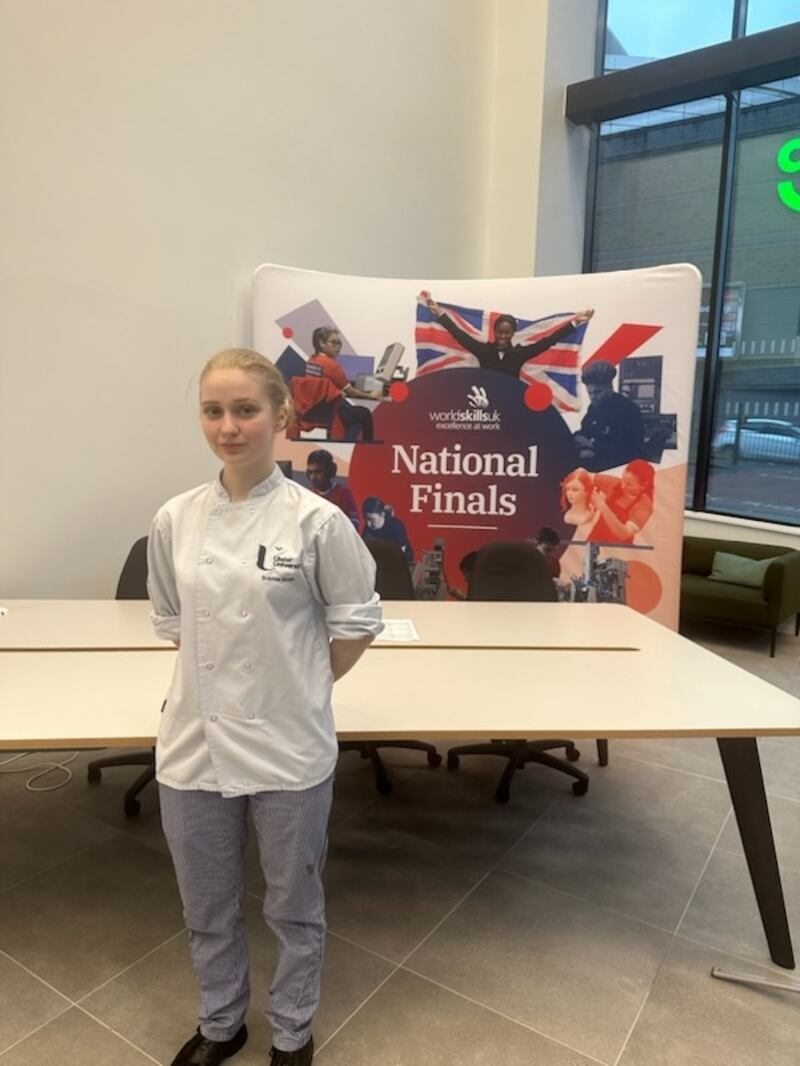 Sophie Smith at the National Finals of the World Skills UK competition